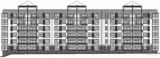 28层板式住宅资料下载-某六层板式住宅建筑施工图