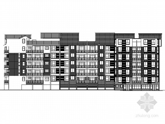 板式住宅小区规划资料下载-[都江堰]某住宅小区1、2号板式住宅楼建筑施工图