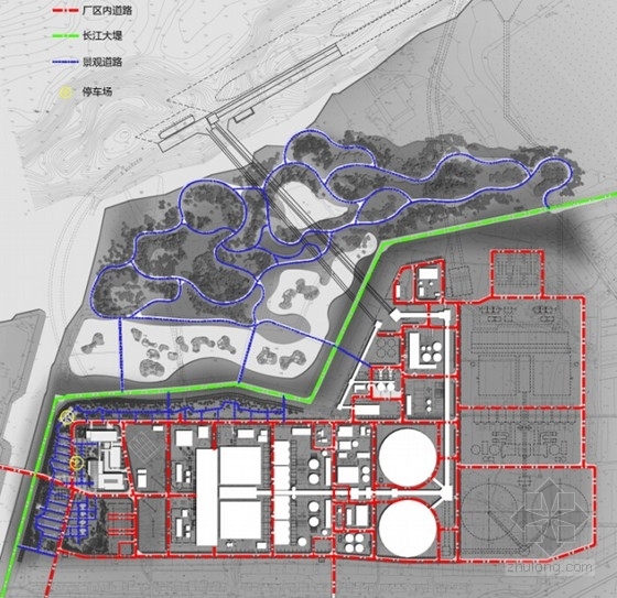 [江苏]生态宜人工业园区景观设计方案文本-道路系统分析 