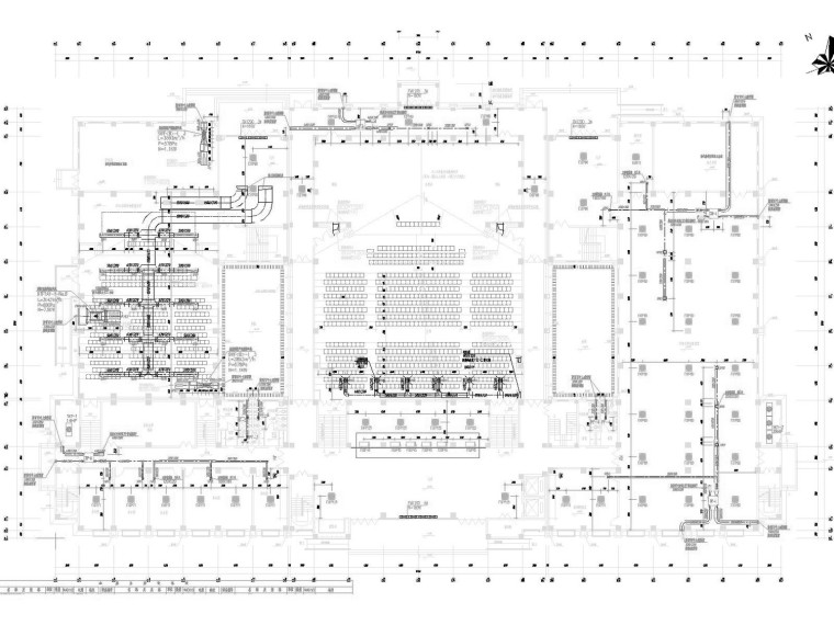 二层行政综合楼建筑CAD资料下载-[江苏]多层教育行政综合楼空调通风及防排烟系统设计施工图