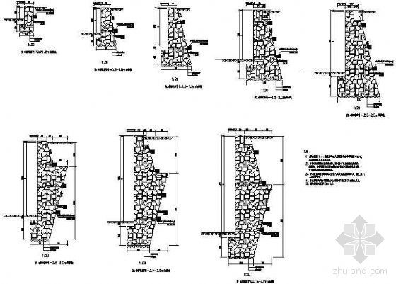 毛石重力式挡墙设计资料下载-重力式挡墙设计图集