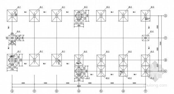 四棱锥结构设计图资料下载-某厂房结构设计图