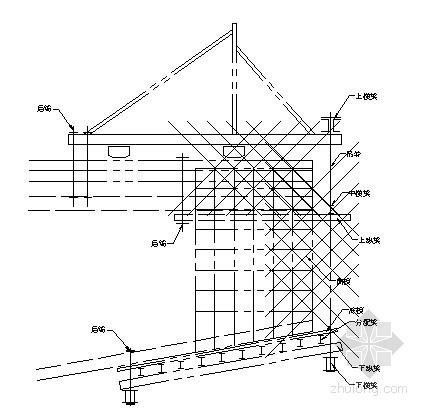 桩板式桩板墙支护施工方案资料下载-桥梁挂篮施工方案图