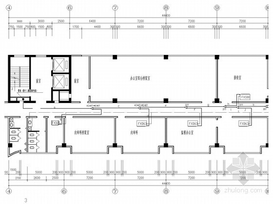 建筑施工图小高层设计资料下载-小高层办公大厦空调通风防排烟系统设计施工图