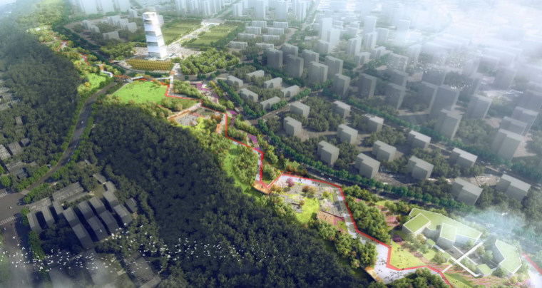 生态园景观资料下载-[陕西]航天城文化生态园整体景观概念设计（奥雅设计）