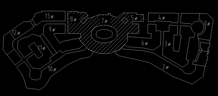 广州某奥特莱斯全套结构施工图-1建设工程总平面图