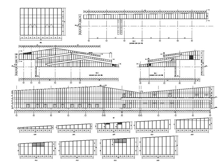 [浙江]温州雁荡山游人中心给园林建筑施工图设计（建筑节能设计报告书）-立面图