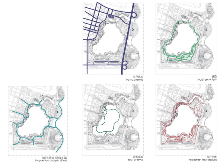 [深圳]湾内湖公园景观设计方案文本C-12交通流线
