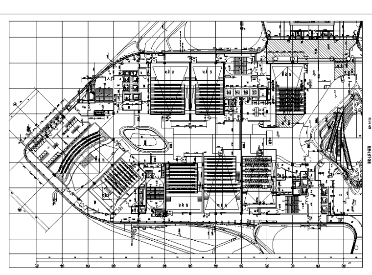 [浙江]橙天嘉禾影城设计施工图（附效果图+材料表+项目书）-平面图