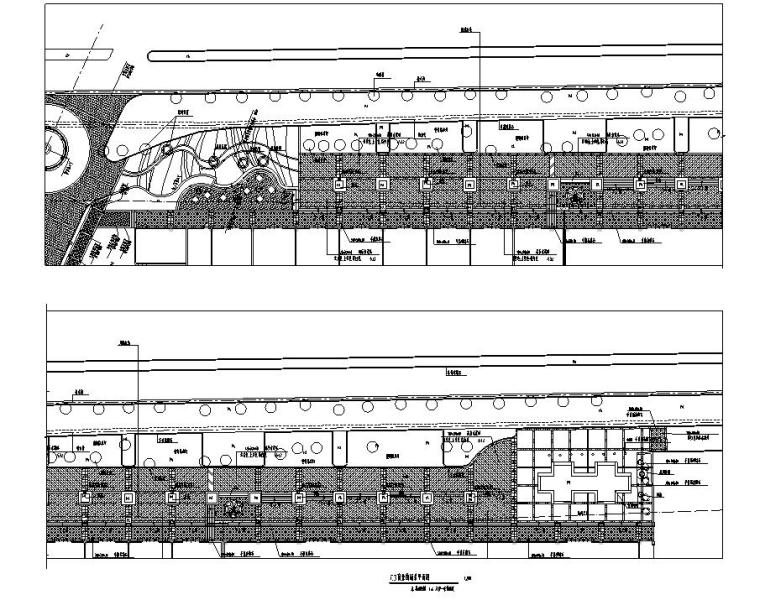 [广东]知名地产翠林兰溪园全套景观设计施工图(广州晴川)-商业区图