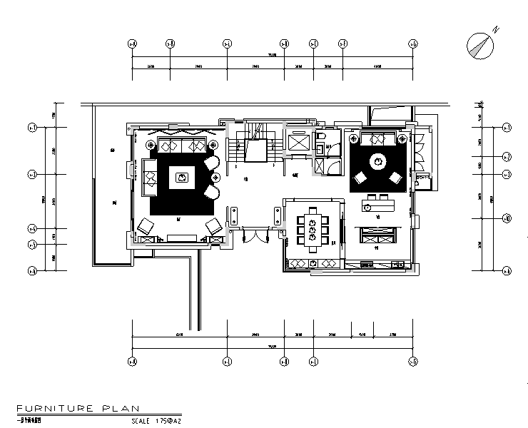 一层新中式别墅建筑资料下载-星河湾奢华新中式别墅设计施工图（附效果图）
