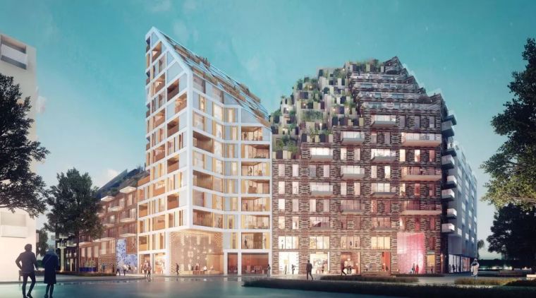 梯田式公寓资料下载-作品|阿姆斯特丹具有未来主义色彩的住宅区