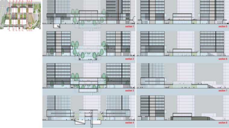 [上海]上海长风商业办公区景观规划设计（PDF+171页）-商业立面