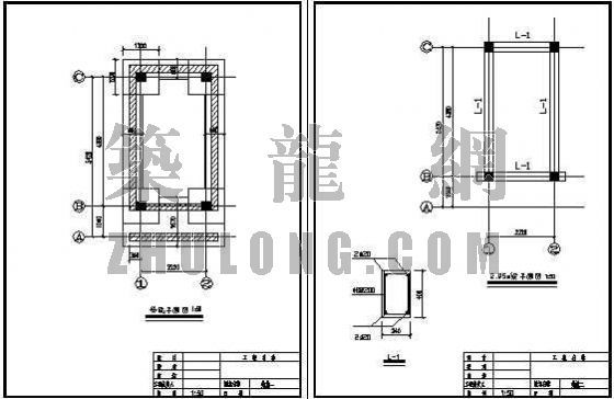 警卫室大门CAD资料下载-警卫室结构设计图纸