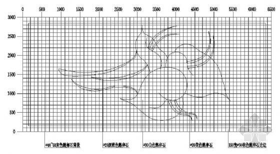 卵石铺施工图资料下载-彩色卵石铺马蹄莲造型网格图