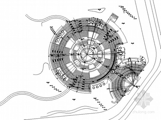 圆形中心广场景观资料下载-[抚州]公园中心广场景观工程施工图