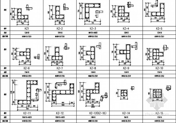 异形办公su资料下载-某六层异形柱框架结构施工图(含建筑图)