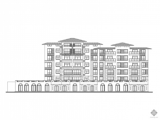 浙江施工图节能专篇资料下载-[河南]某居住区六层底商板式住宅楼建筑施工图(含节能设计专篇)