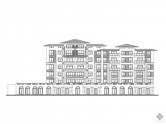 [河南]某居住区六层底商板式住宅楼建筑施工图(含节能设计专篇)
