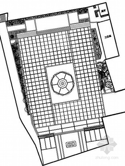 广场花坛景观设计资料下载-某广场景观设计图