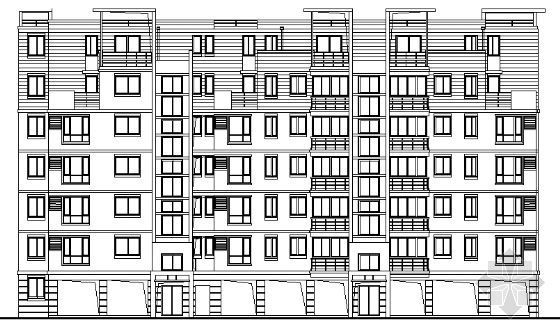云南小区建筑施工图资料下载-某小区住宅六层建筑施工图