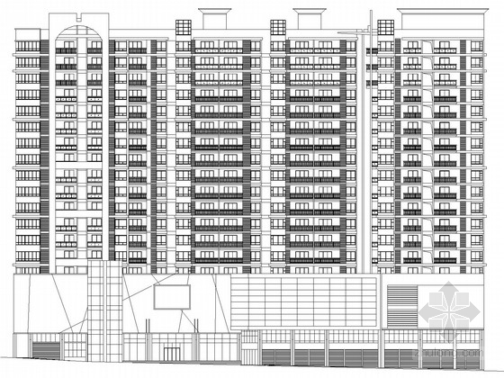 6层商住楼效果图资料下载-[福建]某十八层商住楼建筑施工图