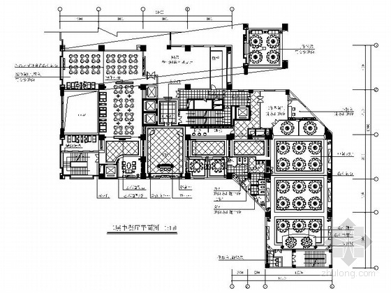 现代中式酒店施工图资料下载-[广东]豪华酒店中式餐厅装修施工图