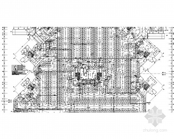 [四川]商业酒店综合体电气施工图（含柴油发电机、变压器计算书）-地下室局部消防平面图 
