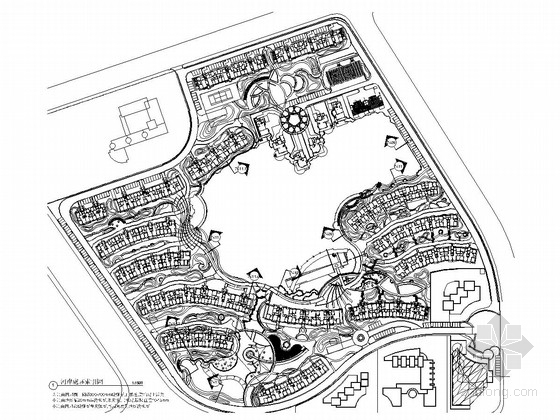 居住型景观规划设计资料下载-[天津]花园型居住区景观规划设计施工图
