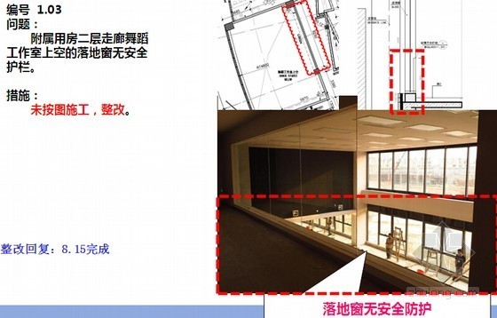 建筑工程质量安全总结资料下载-剧场项目规划验收整改通知总结汇报(附图)