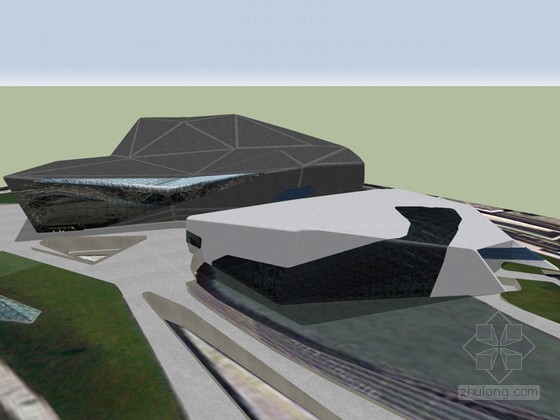 珠海大剧院设计图资料下载-大剧院SketchUp模型下载