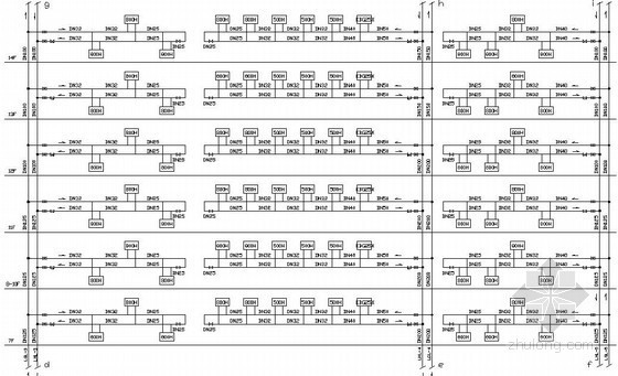 二十一层商业银行空调系统施工图-空调水系统图