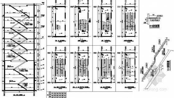住宅楼梯设计课件资料下载-[广东]住宅楼梯节点构造详图