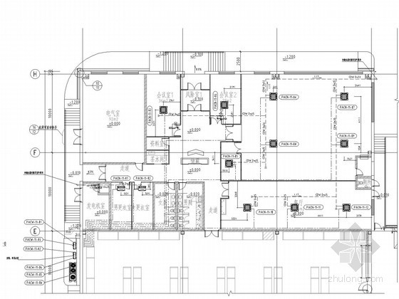 恒温恒湿室施工图资料下载-[江苏]生产仓库及辅助办公区空调通风排烟系统施工图（恒温恒湿精密空调系统）