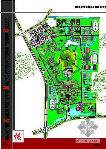校园景观规划CAD资料下载-南京某学校校园景观规划