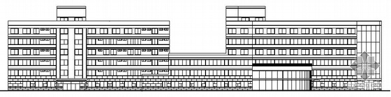 综合医院建筑施工图CAD资料下载-[浙赣]某医院综合大楼建筑施工图(带效果图)