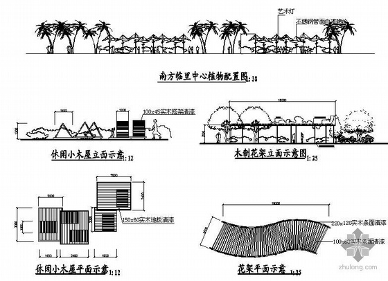南京小区景观全套施工图纸-4
