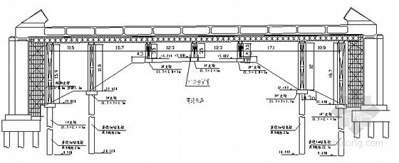 系杆安装方案资料下载-1-96m系杆拱施工方案（简支梁拱）