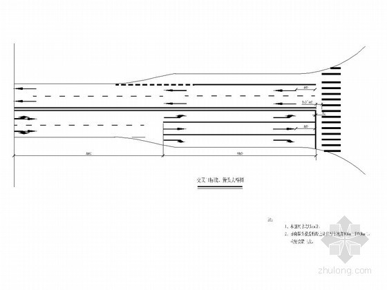 人行横道大样图资料下载-城市道路标线大样图CAD