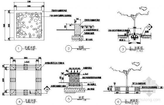 树池剖面做法详图资料下载-树池做法详图