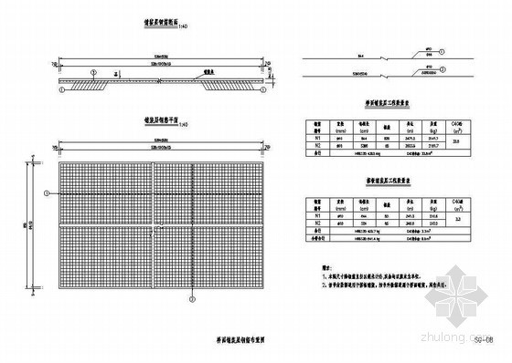 桥面铺装现浇层钢筋设计资料下载-3x18m钢筋混凝土现浇T梁上部桥面铺装层钢筋布置节点详图设计