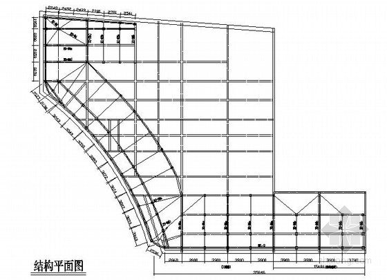 三面翻钢结构围挡资料下载-楼顶（三面翻）钢桁架广告牌结构施工图