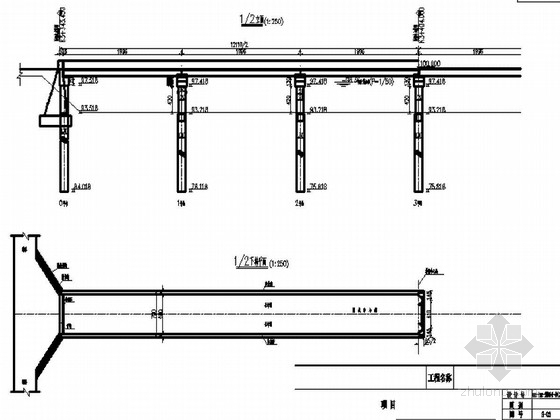 桥梁桩基3D资料下载-[湖北]6孔20m预应力混凝土空心板桥施工图35张（含预算）