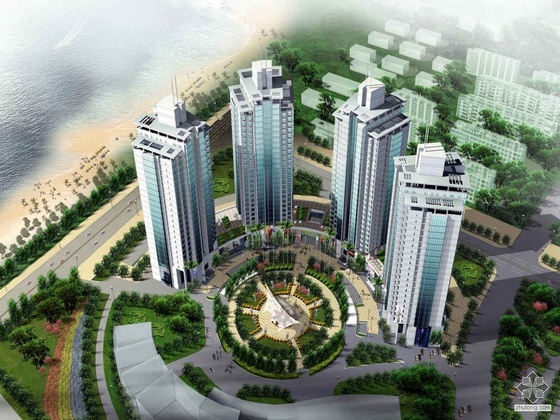 [连云港]某国际商务中心核心区某大厦建筑设计文本