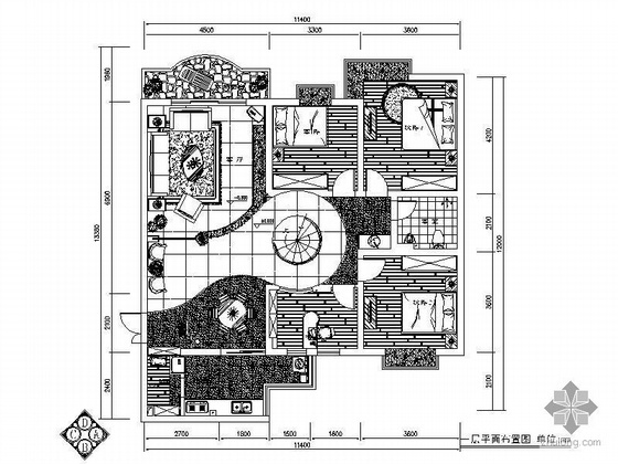 跃式住宅装修设计资料下载-[重庆]现代跃层式装修图