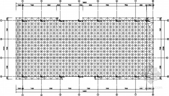 体育馆网架CAD资料下载-[深圳]中学体育馆网架结构施工图