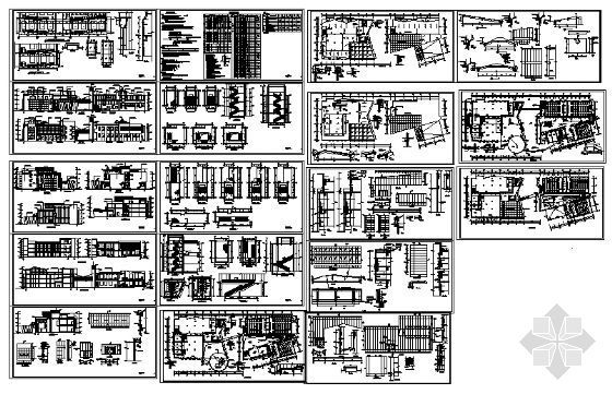 某四层图书馆阶梯教室建筑施工图-4