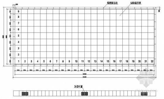 全彩电子屏钢结构施工图资料下载-PH16室外LED全彩显示屏结构施工图