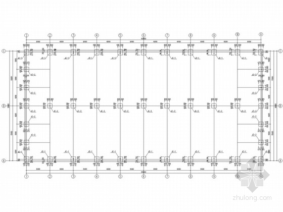 60跨钢结构厂房设计资料下载-30米双连跨门式刚架单层封闭式钢结构厂房结构施工图