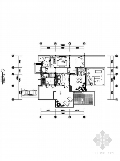 公寓平面cad图资料下载-[石家庄]北美风格酒店式公寓室内CAD设计施工图